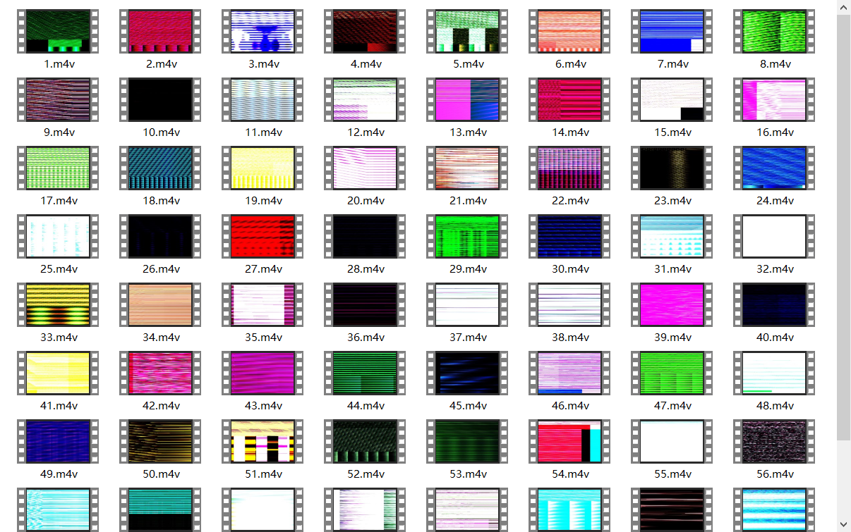 99glitches 4GB动漫M4V CRT TV故障包转场过渡纹理叠加层视频素材 -