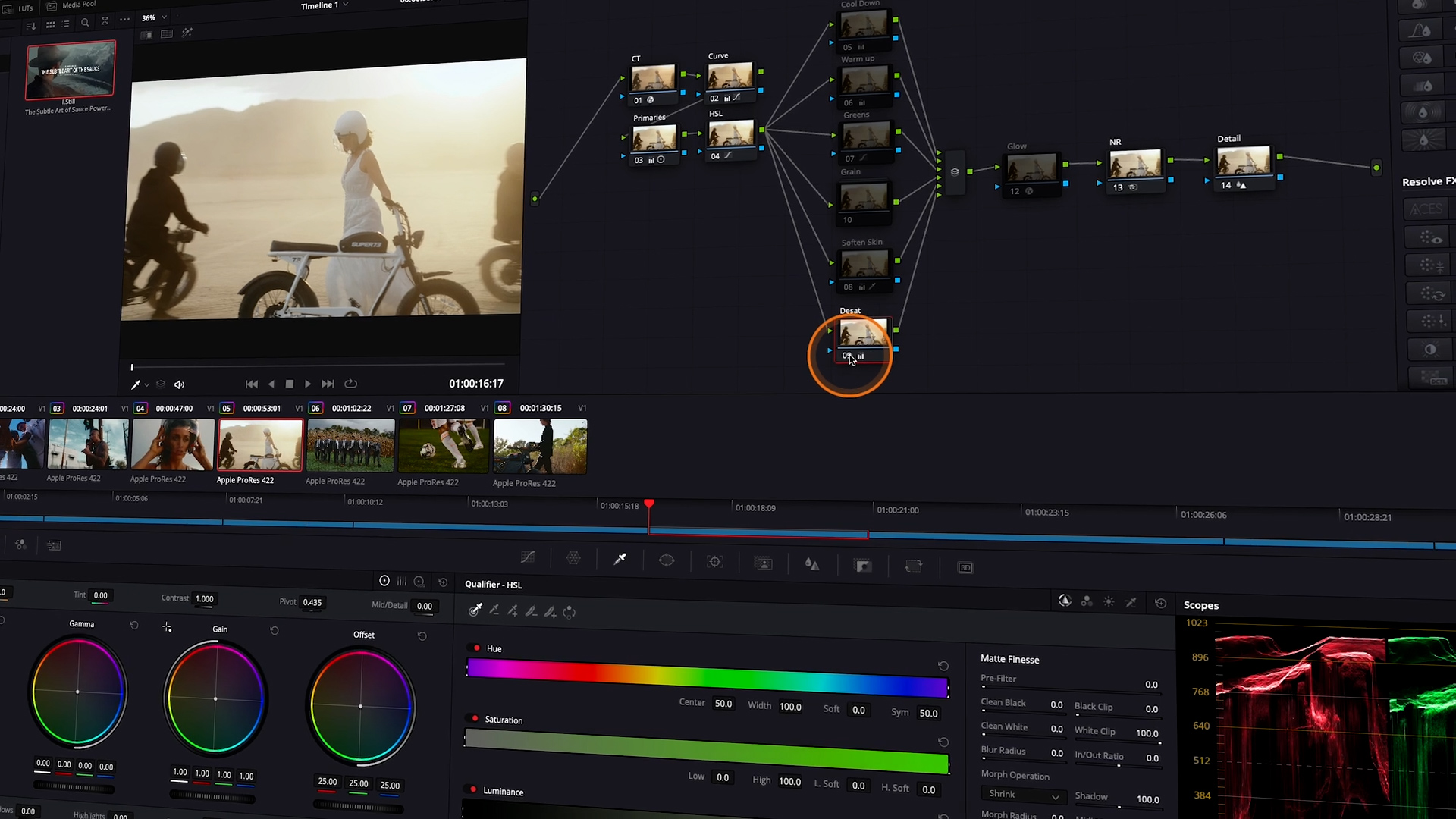 DVLOP 生活方式场景、婚礼、无人机镜头电影人的5个LUTs / PowerGrade - Davinci、PR、FCPX -