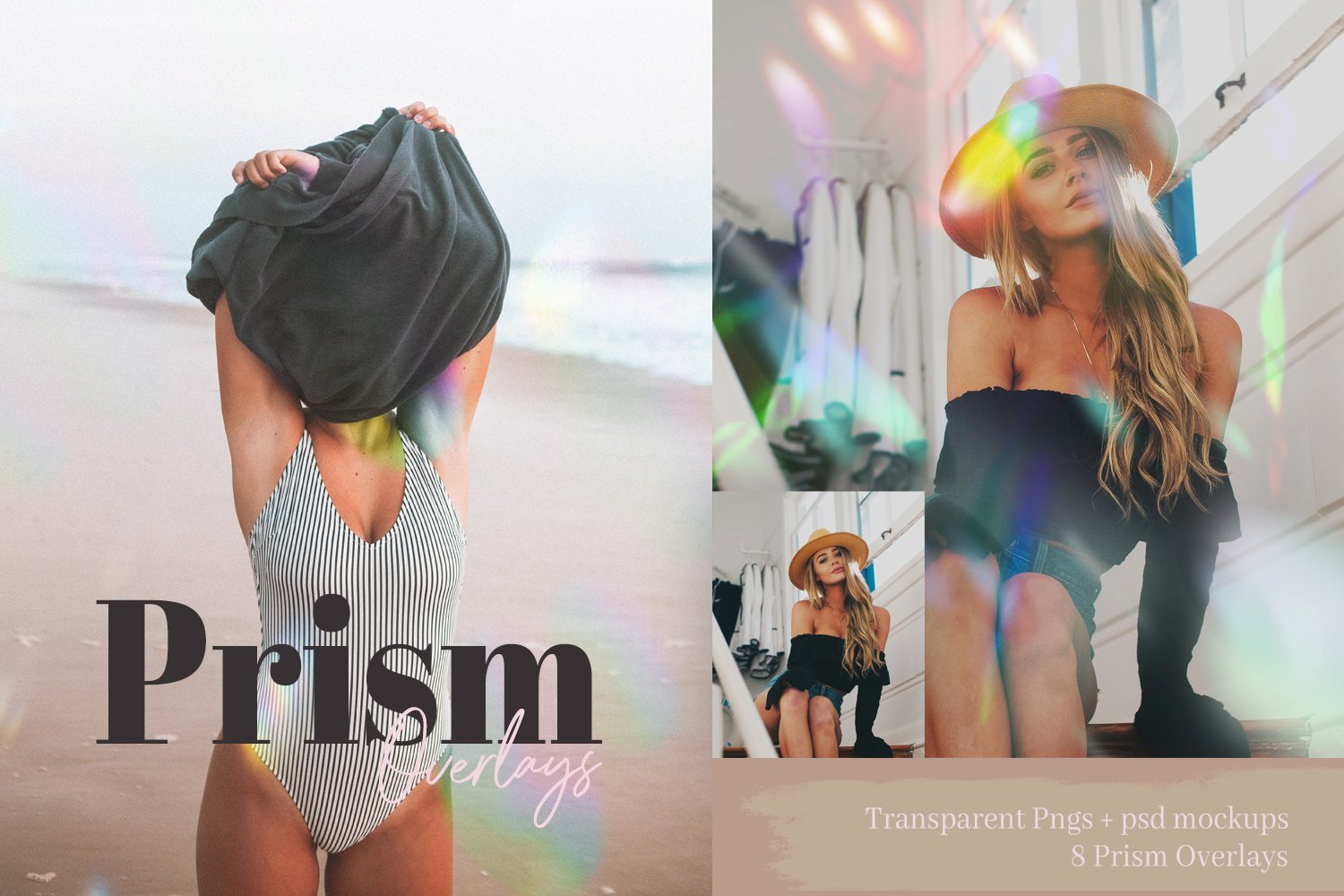 Prism Light Leak Overlays 45种摄影后期棱镜漏光覆盖 -