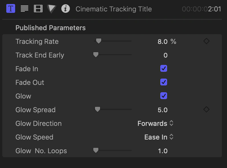 Cinematic Tracking Title 电影跟踪FCPX标题 -