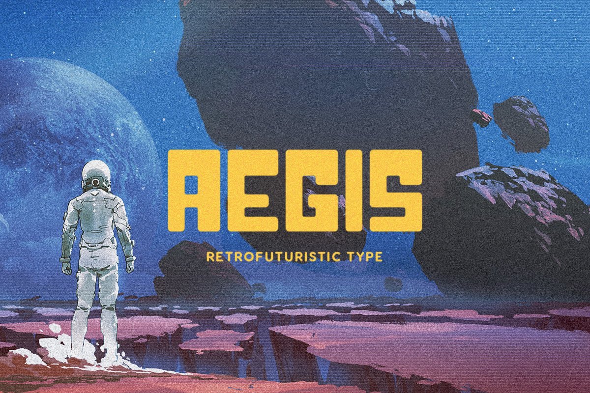 Aegis Typeface 复古风格字体 -