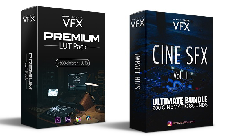 300种电影SFX音效包 和 500个调色LUT包 终极捆绑包 -  CINE SFX Vol. 1 Ultimate Bundle & Premium LUT -