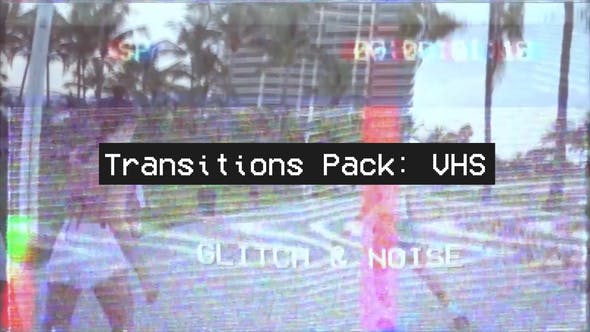 复古动态故障噪点噪音动画PR过渡模板 Transitions Pack（5317） -