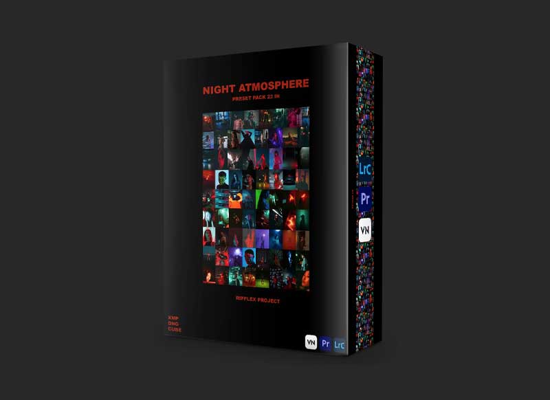 Rifflex 夜间氛围光影人物肖像调色处理LR预设包 NIGHT ATMOSPHERE Preset Pack（5989） -