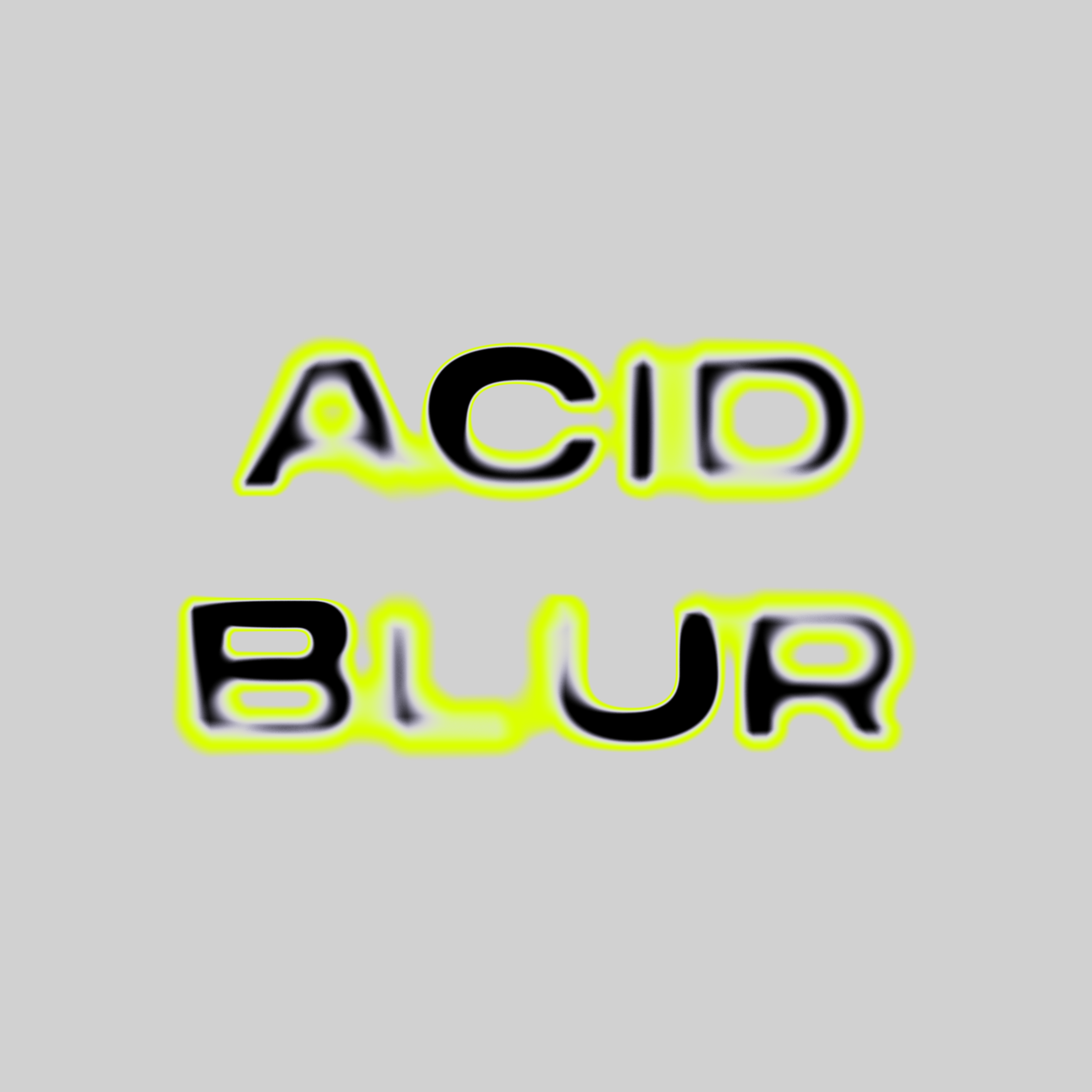 HVNTER 酸性模糊变体模型 ACID BLUR MOCKUP（5091） -