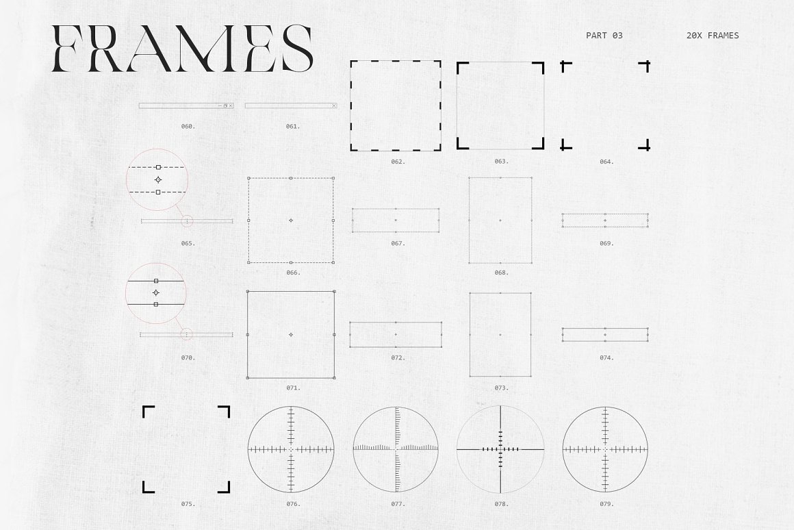 Forma 简单优雅衬线几何形状艺术品渐变纹理 Shapes and Textures（5209） -