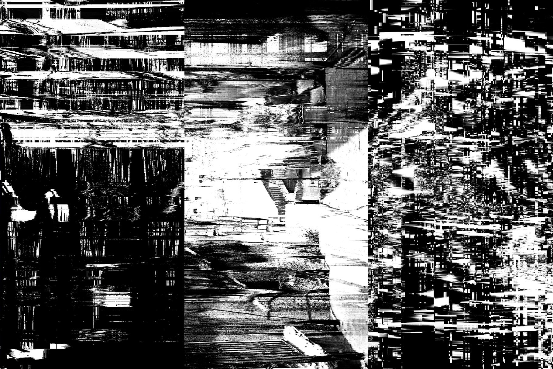 Visual Fear 280个数字艺术故障毛刺失真叠加纹理 280 Glitch Distortion textures（5238） -