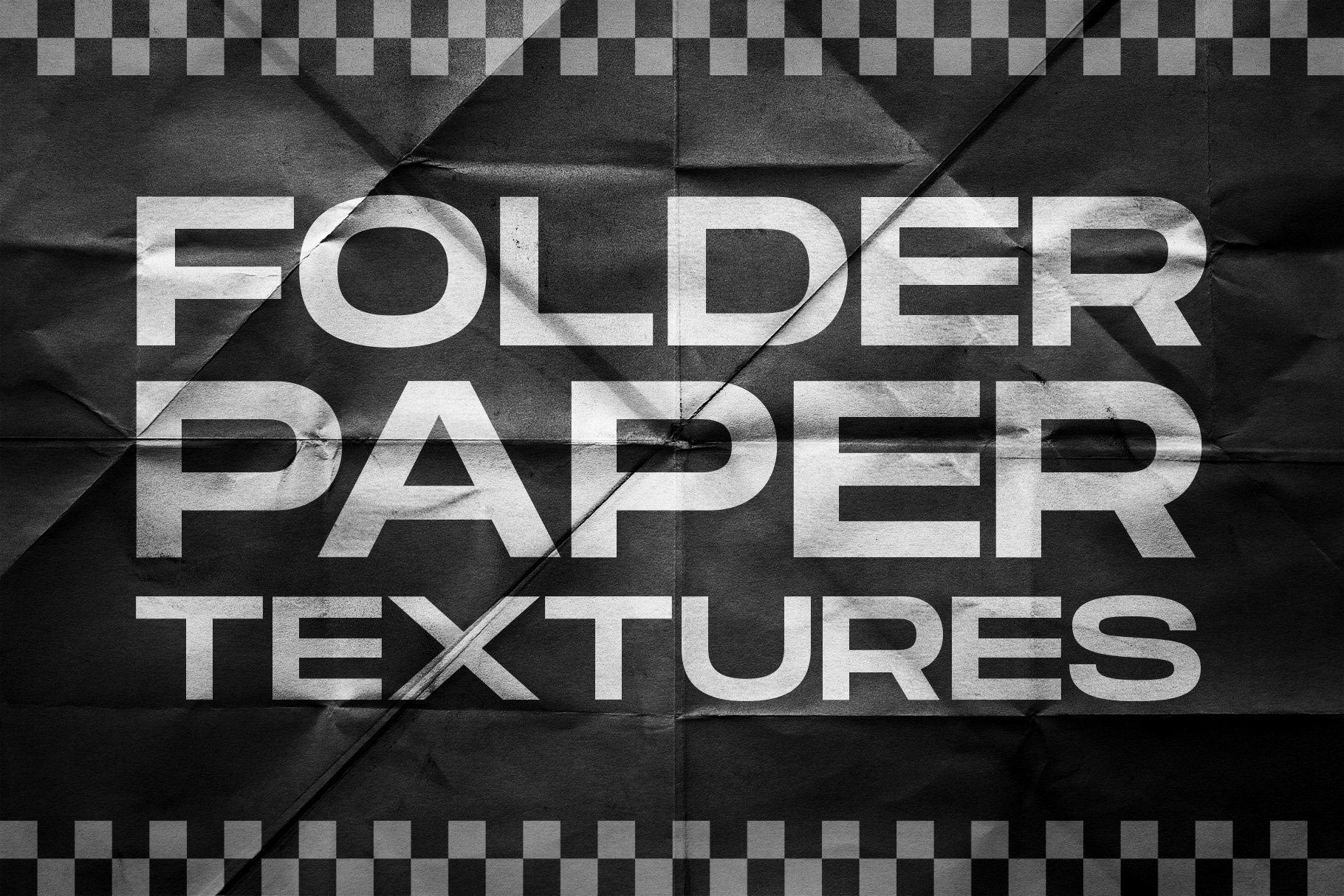 Visual Fear 复古主义做旧折叠纸纹理集合 Folded paper textures collection（5240） -