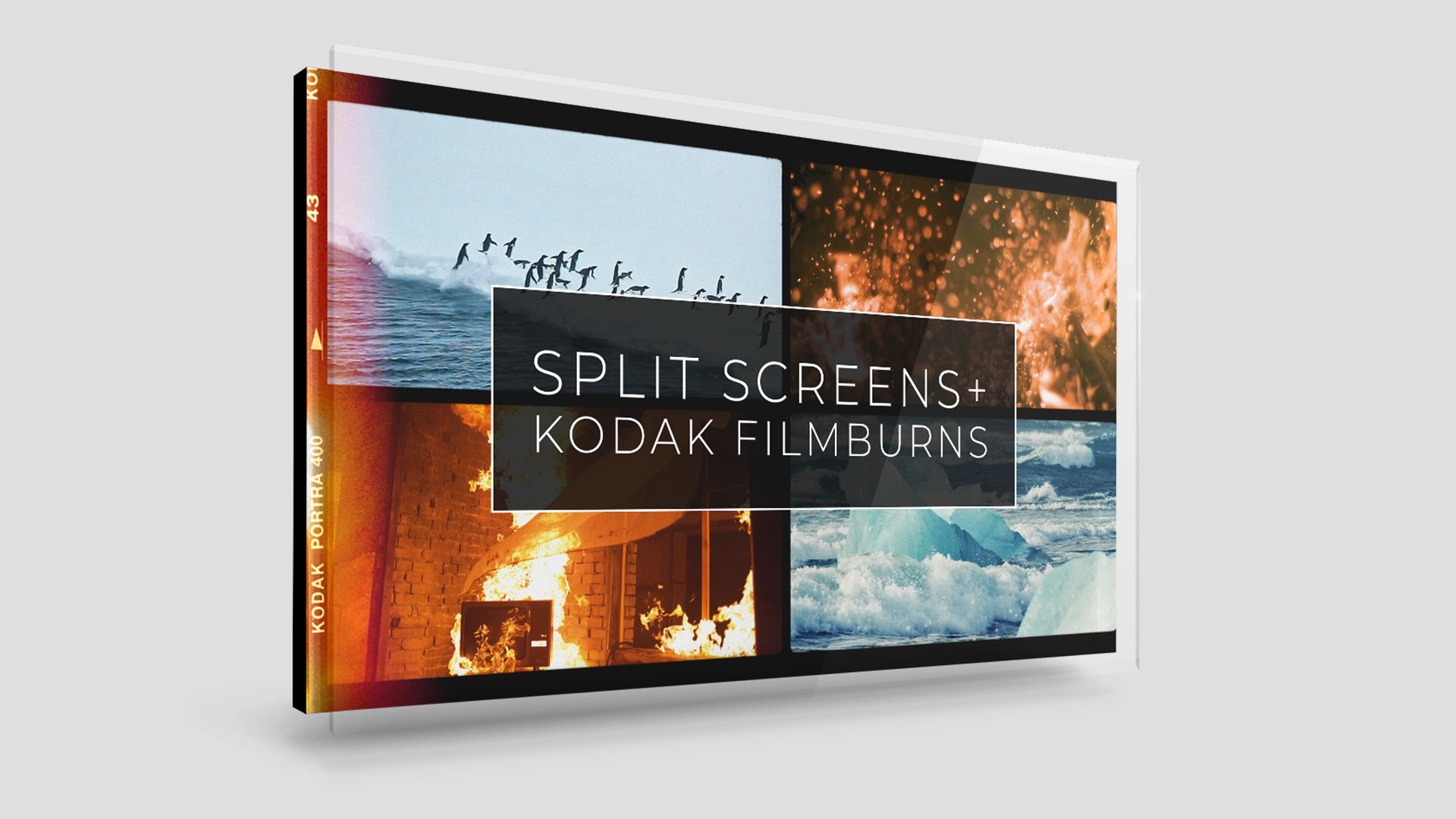 视频素材：复古柯达电影分屏预设效果 Film Split Screens（4849） -