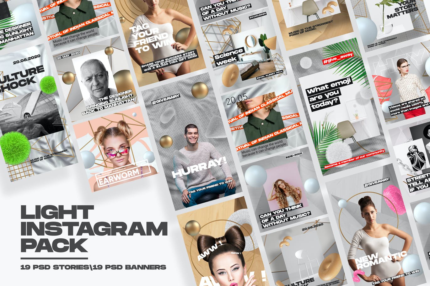 MotionMediaGroup Light Instagram Pack（4710） -