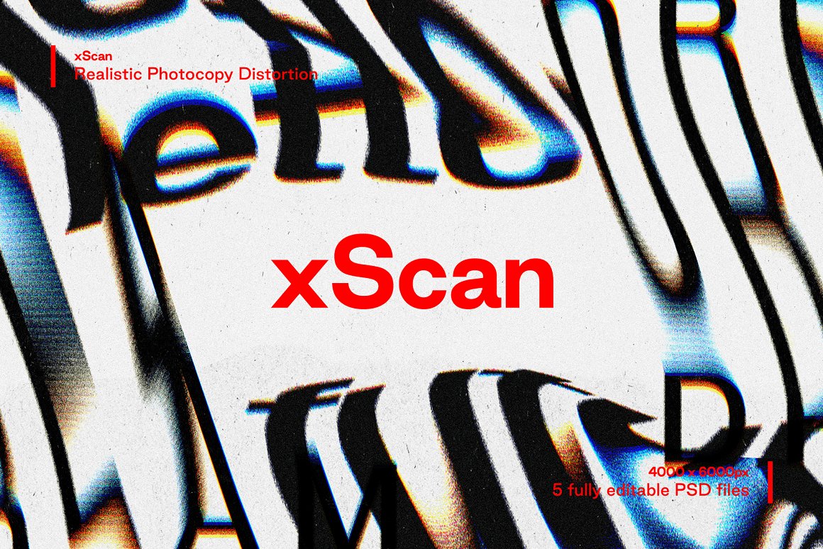 XScan 5个不同逼真可定制影印失真效果（4743） -