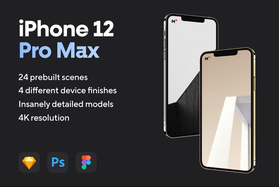 iPhone 12 Pro Max 设备样机 iPhone 12 Pro Max Mockups（3979） -