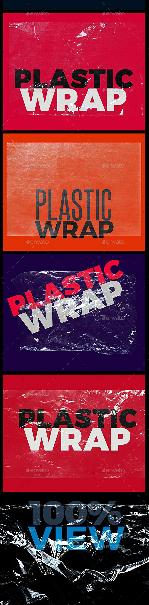 潮流保鲜膜塑料叠加覆盖纹理 Plastic Wrap Overlay Texture（3993） -