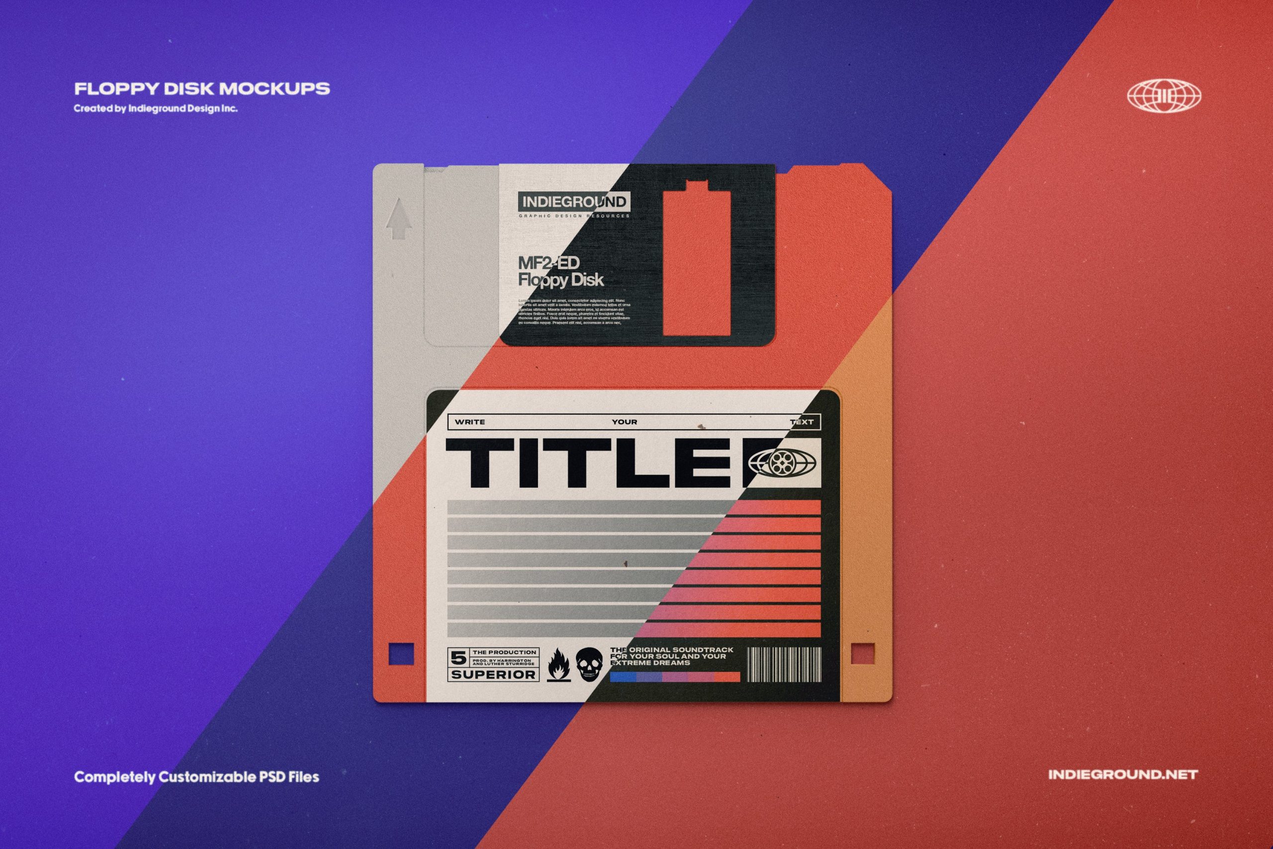 8个潮流复古软盘PSD模型 Floppy Disk Mockups（4012） -