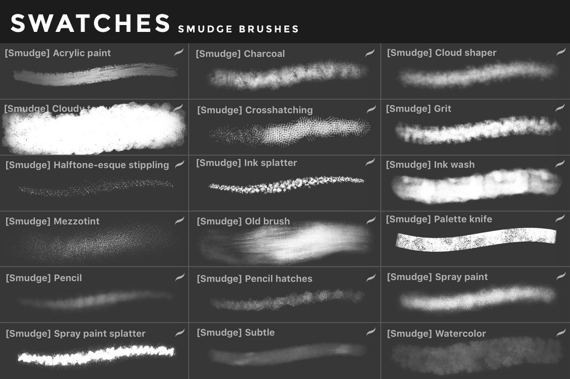 400多款多种媒介风格画笔iPad Procreate笔刷套装 Procreate Brushes Bundle（4230） -