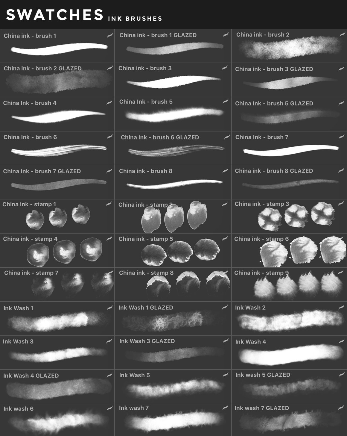 400多款多种媒介风格画笔iPad Procreate笔刷套装 Procreate Brushes Bundle（4230） -