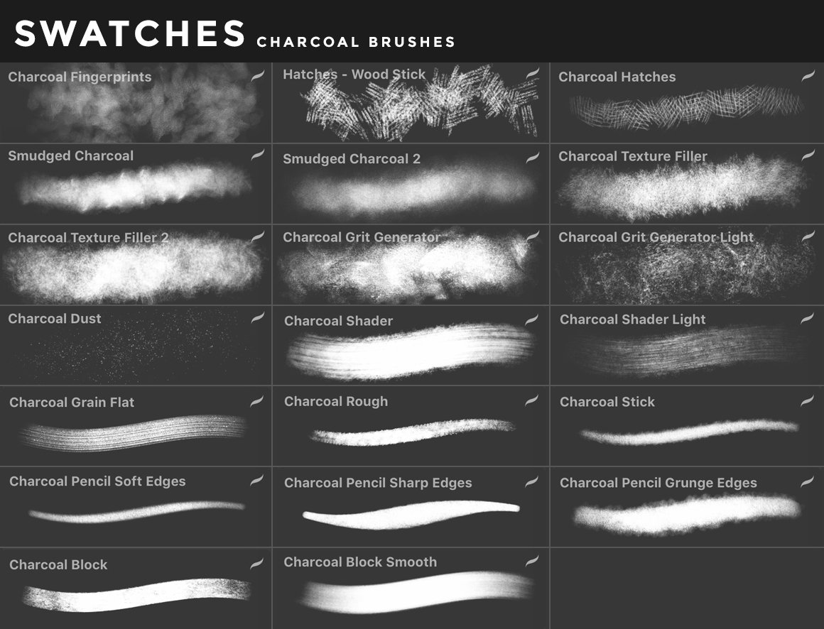 400多款多种媒介风格画笔iPad Procreate笔刷套装 Procreate Brushes Bundle（4230） -