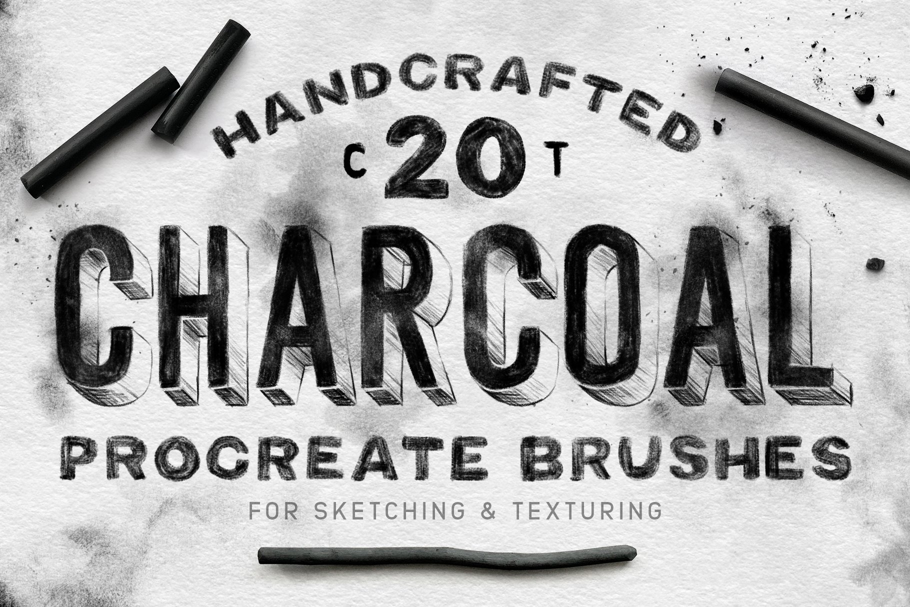 400多款多种媒介风格画笔iPad Procreate笔刷套装 Procreate Brushes Bundle（4230） -