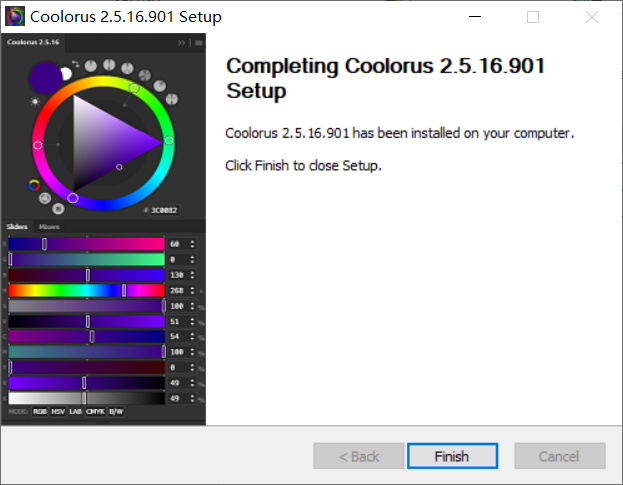 PS色环配色插件破解版 Coolorus V2.5.16 For Photopshop CC 2014-2021 Win（4397） -