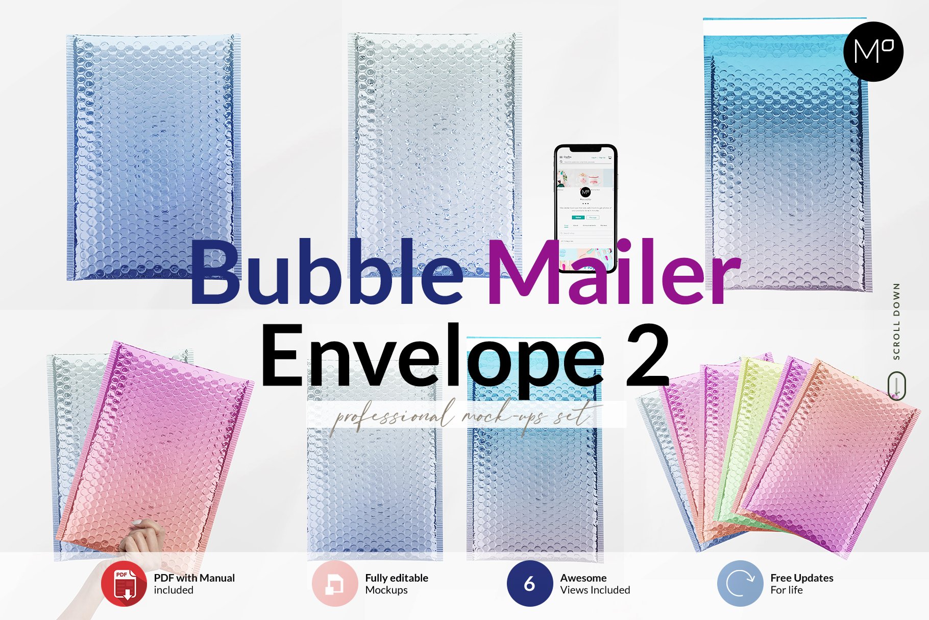 Bubble Mailer 泡沫信封PSD模型（4398） -