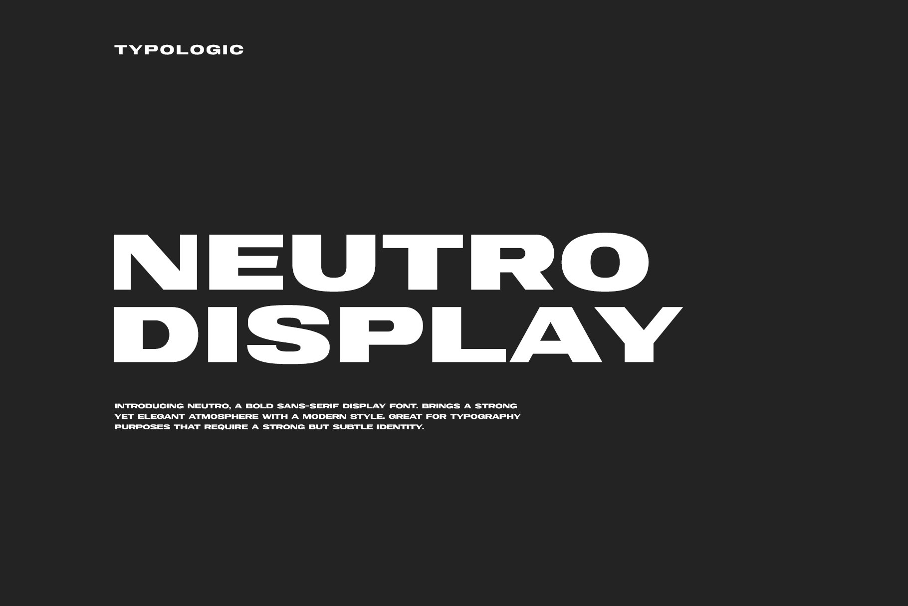 Neutro Display 英文字体（4401） -