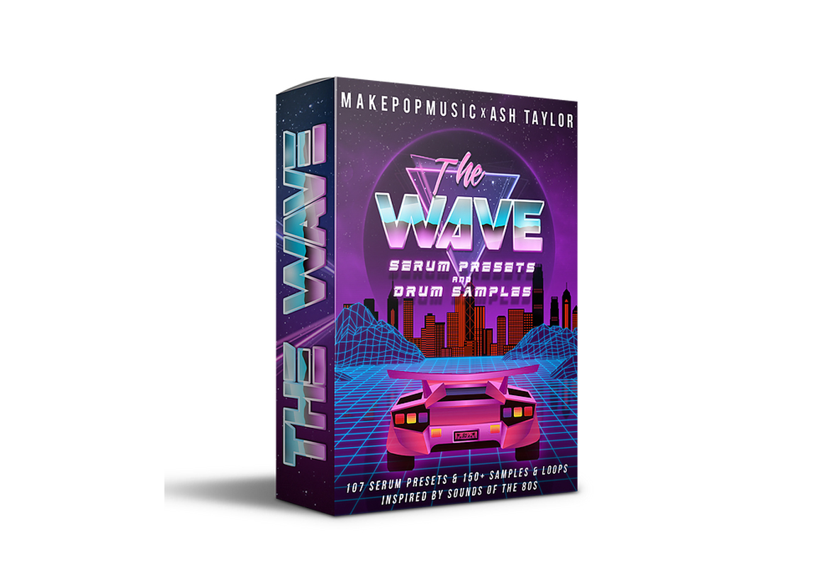 The Wave 80年代复古流行鼓声打击垫音乐样本包（4470） -