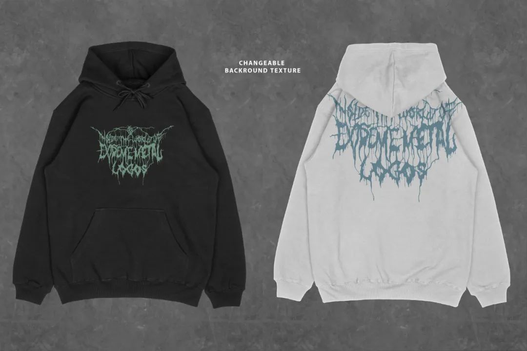 高分辨率逼真新潮嘻哈重棉套头衫连帽衫PSD模型 Heavy Cotton Pullover Hoodie Mockup（5117） -