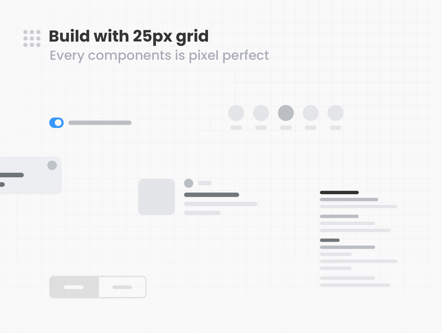 创作者简单合并线框图UI套件元素 Merge Wireframing UI Kit（3069） -