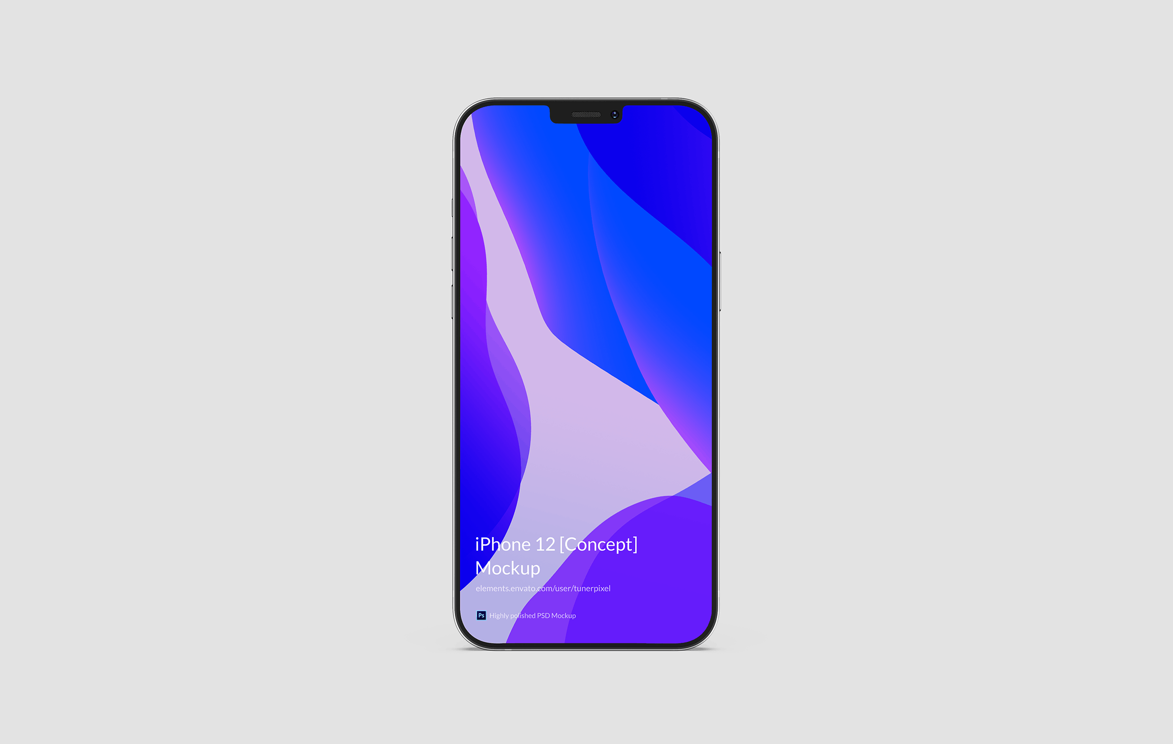 iPhone 12概念机屏幕演示样机模板1.0 iPhone 12 Mockup 1.0 (Concept)（3127） -