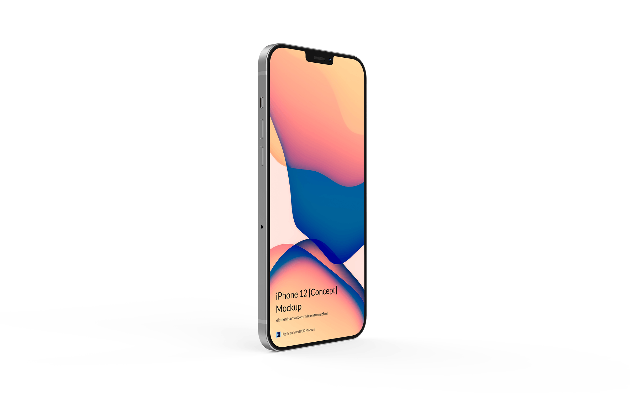 iPhone 12概念机屏幕演示样机模板1.0 iPhone 12 Mockup 1.0 (Concept)（3127） -