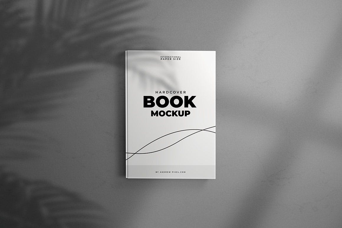 现代A5精装书籍封面设计模板合集 A5 Modern and Minimal Hardcover Book Mockups（3128） -