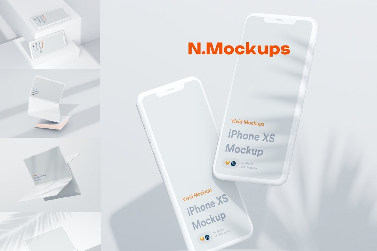 高分辨率Apple产品PSD样机 N.Mockups（3129） -