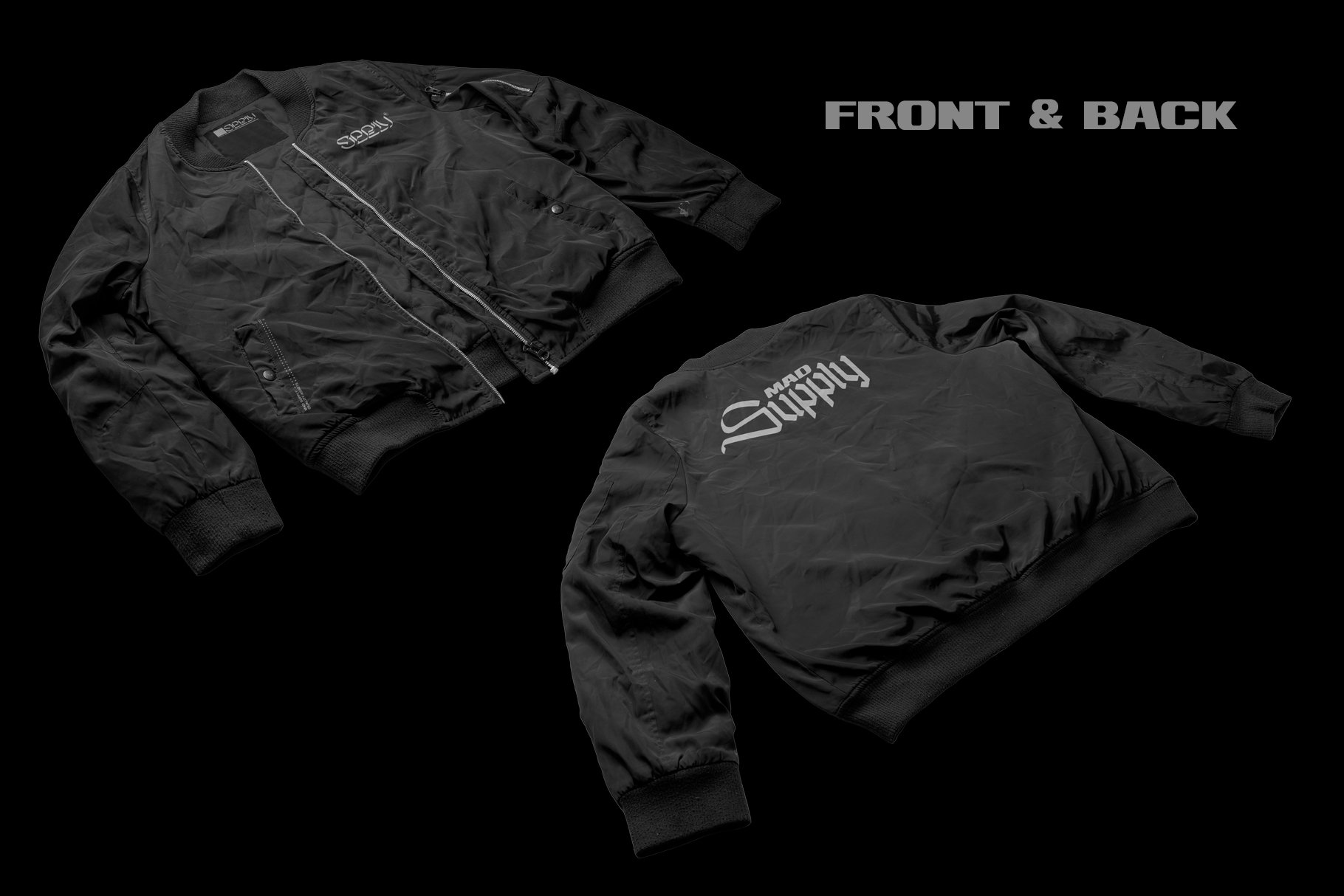 潮流复古飞行夹克样机 Vintage Bomber Jacket Mockup（3772） -