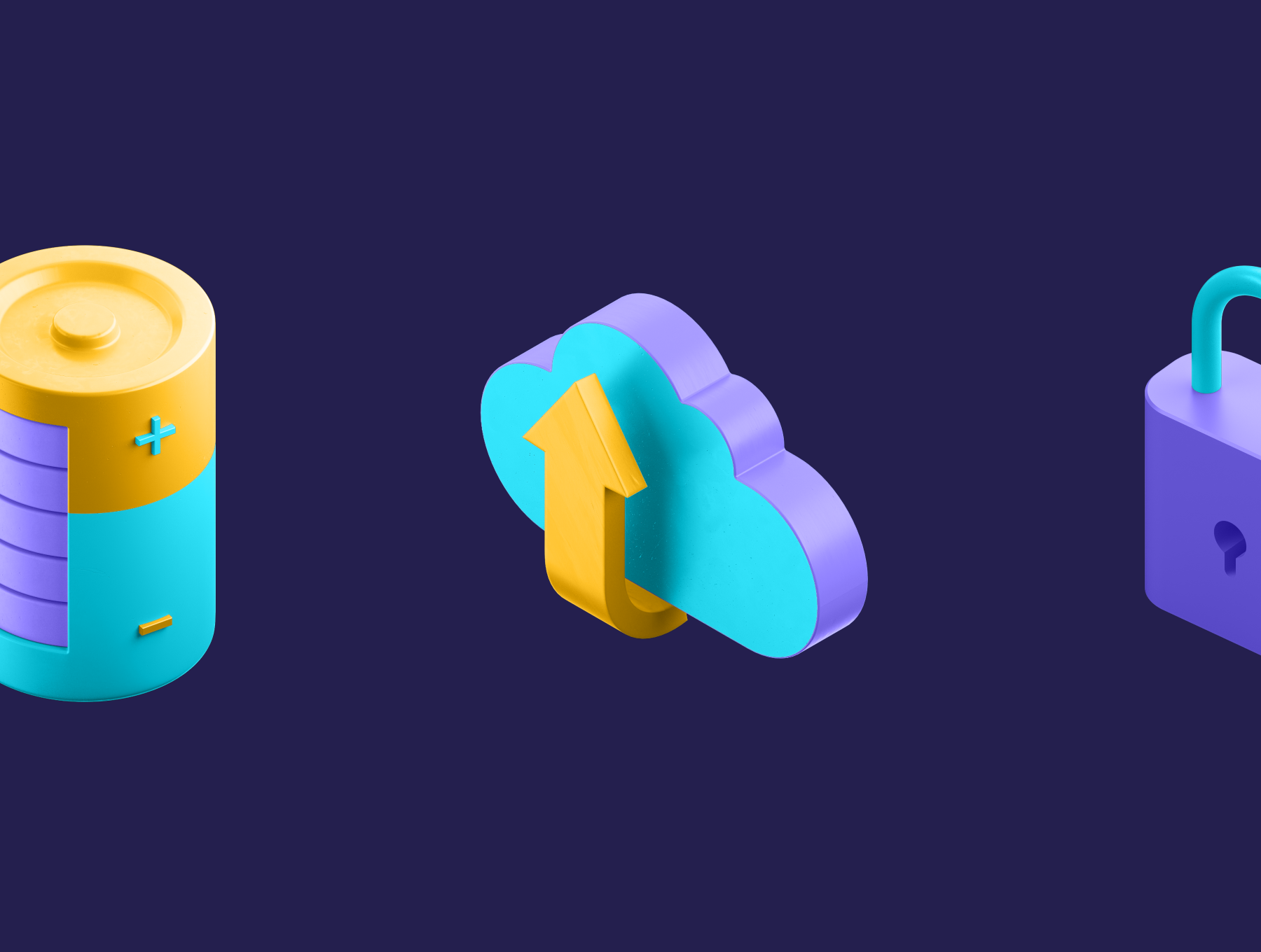 40多个多彩酷炫3D等距图标 3D Isometric Icons（3781） -