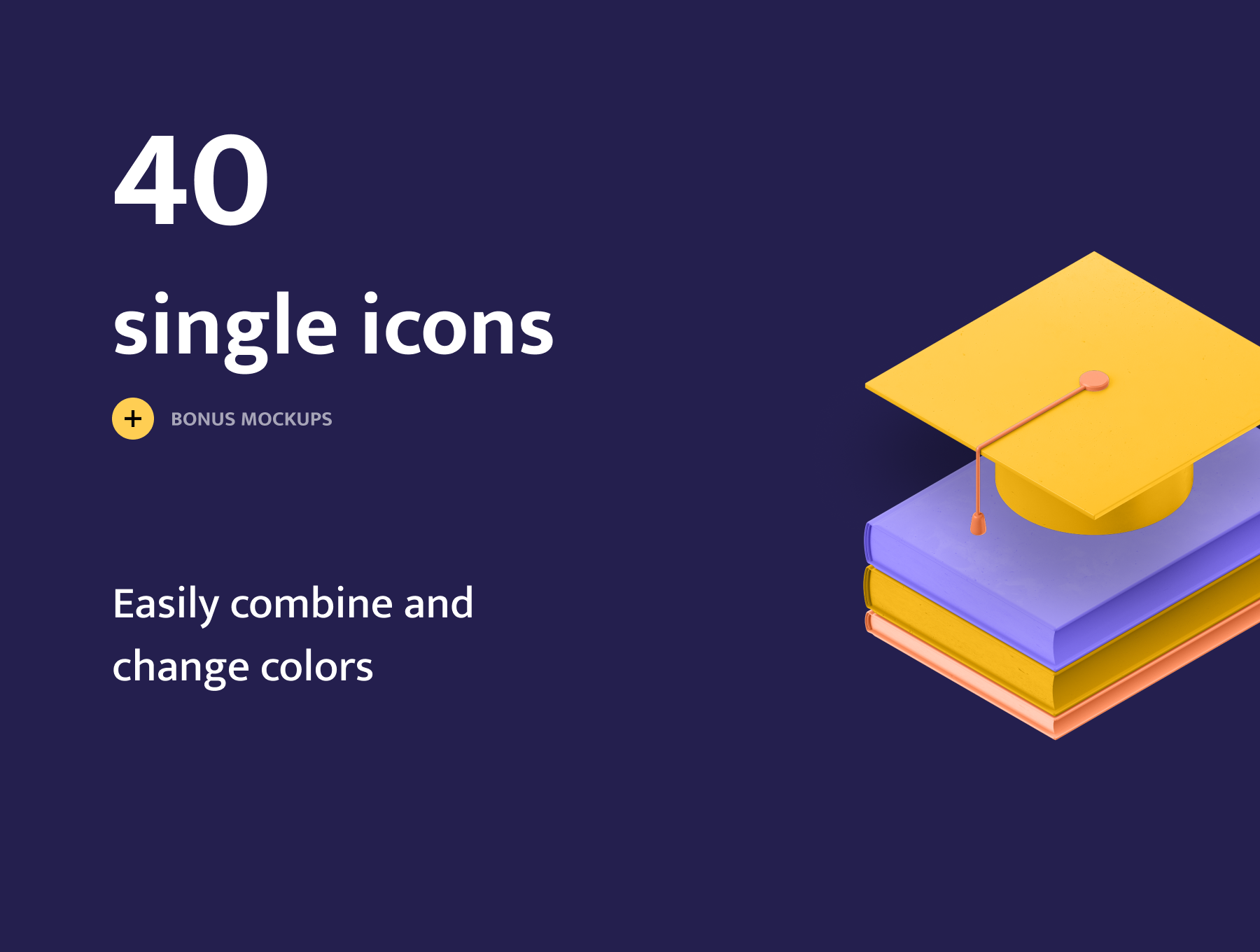 40多个多彩酷炫3D等距图标 3D Isometric Icons（3781） -