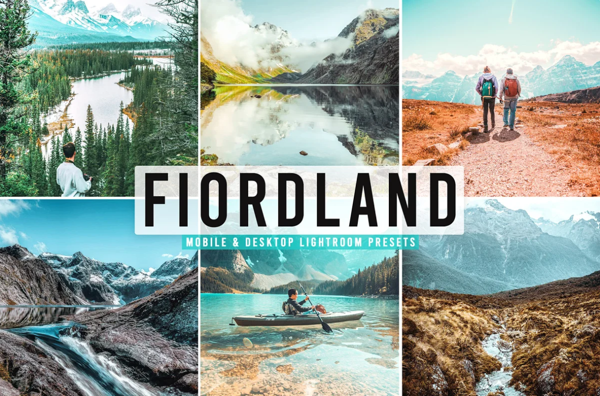 LR预设：高质量室外肖像风景旅行度 Fiordland Pro Lightroom Presets（3903） -