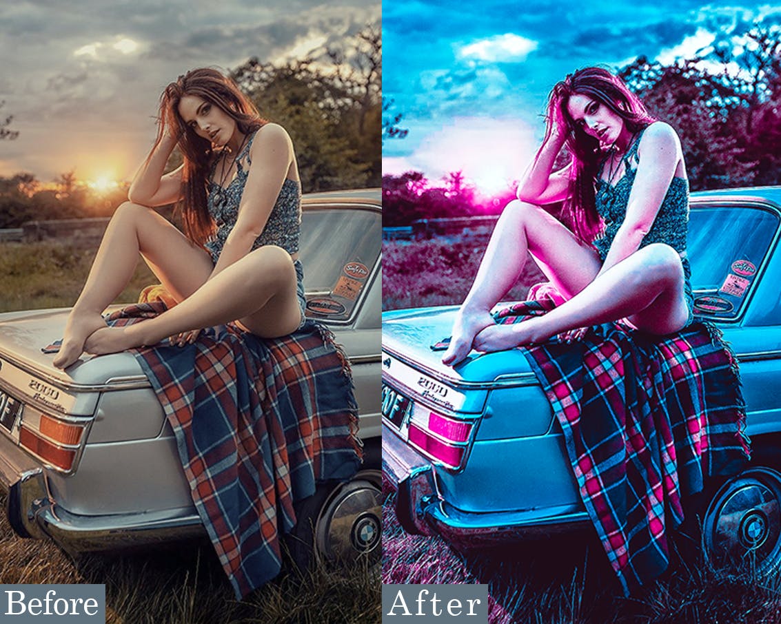 赛博朋克Lightroom预设  Preajustes de Cyberpunk Lightroom（3916） -