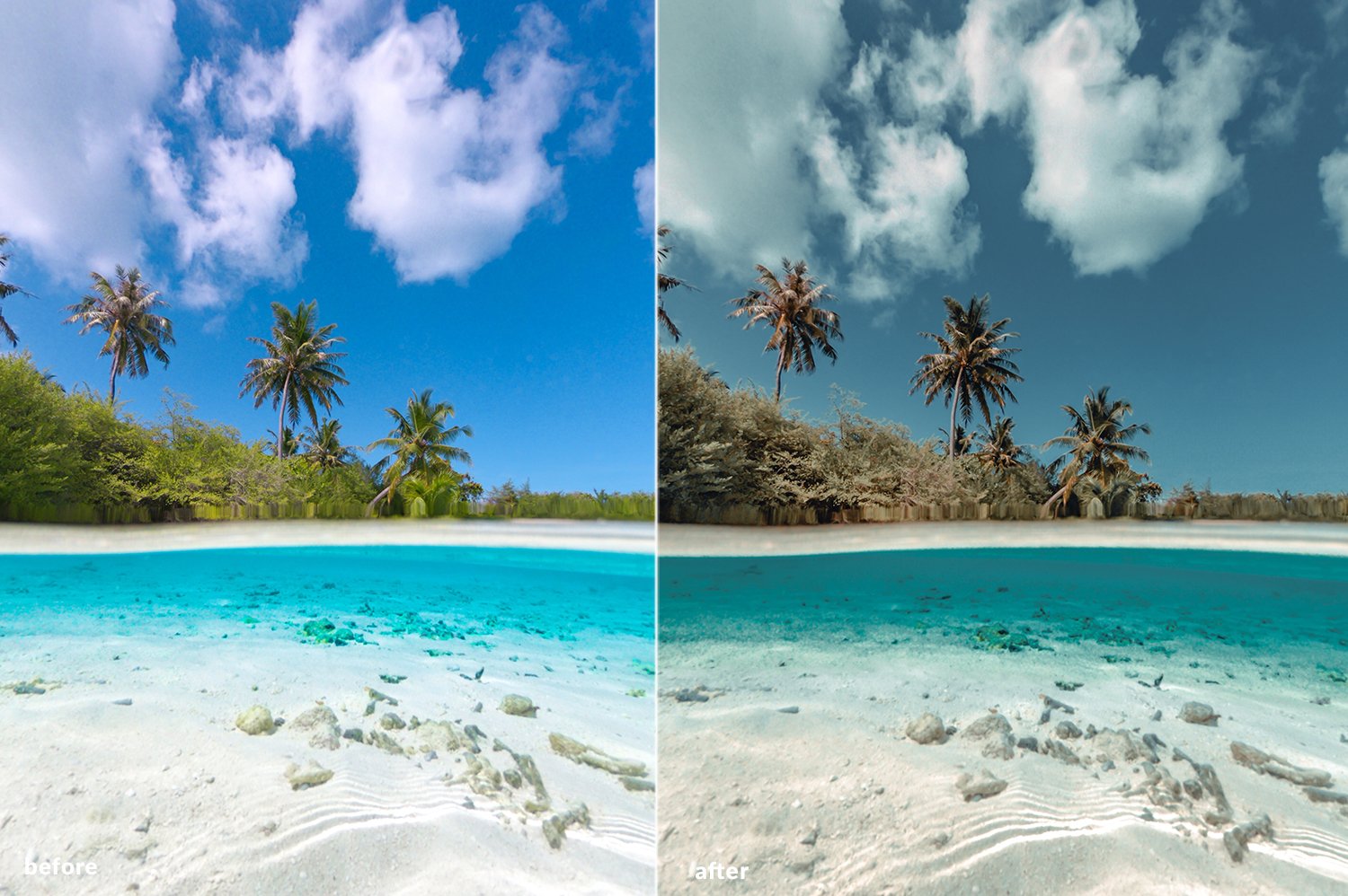 LR预设：6个巴哈马群岛热带海滩旅行风格Lightroom预设 6 BAHAMAS ISLANDS LIGHTROOM PRESETS（3921） -