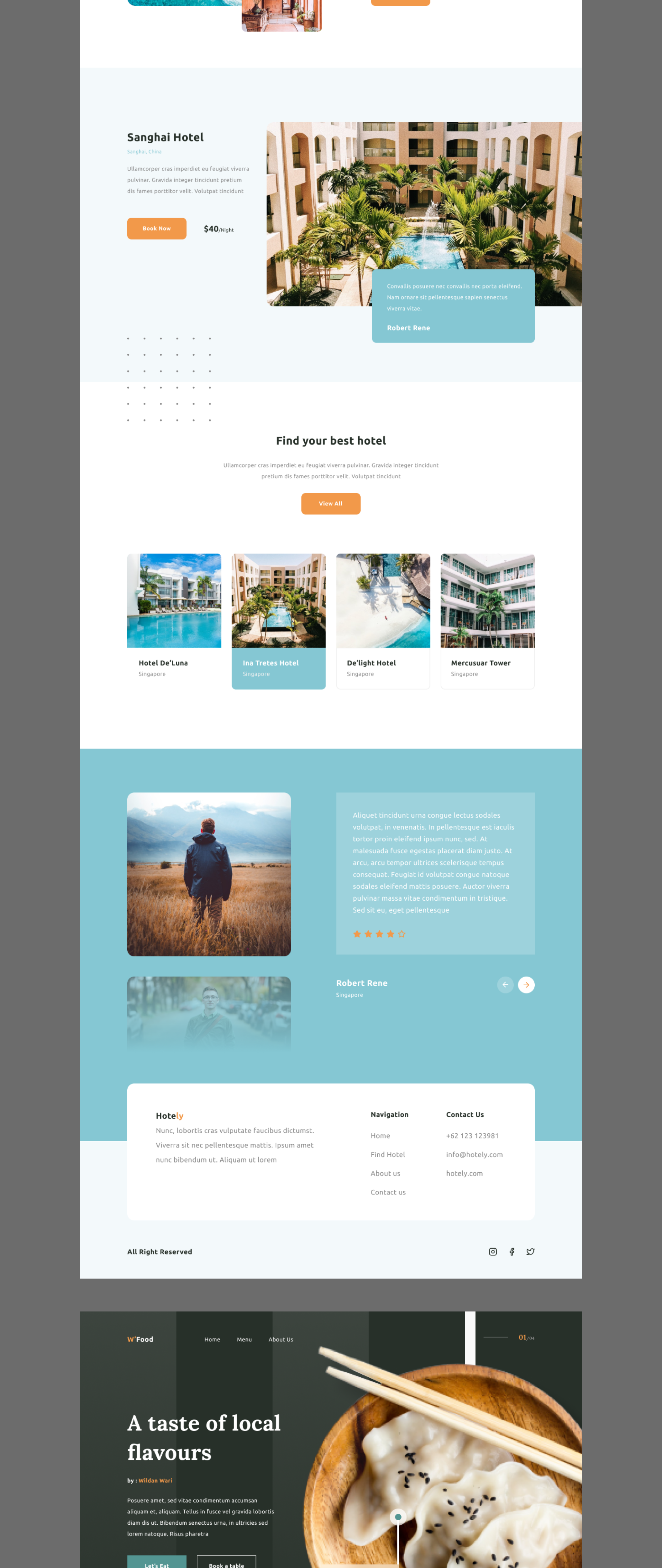 Wiloa 2.0 酒店工厂旅行社餐厅资料WEB UI-Kit  Wiloa 2.0 - Landing Page UI-Kit 8 33 PREVIEW（3476） -