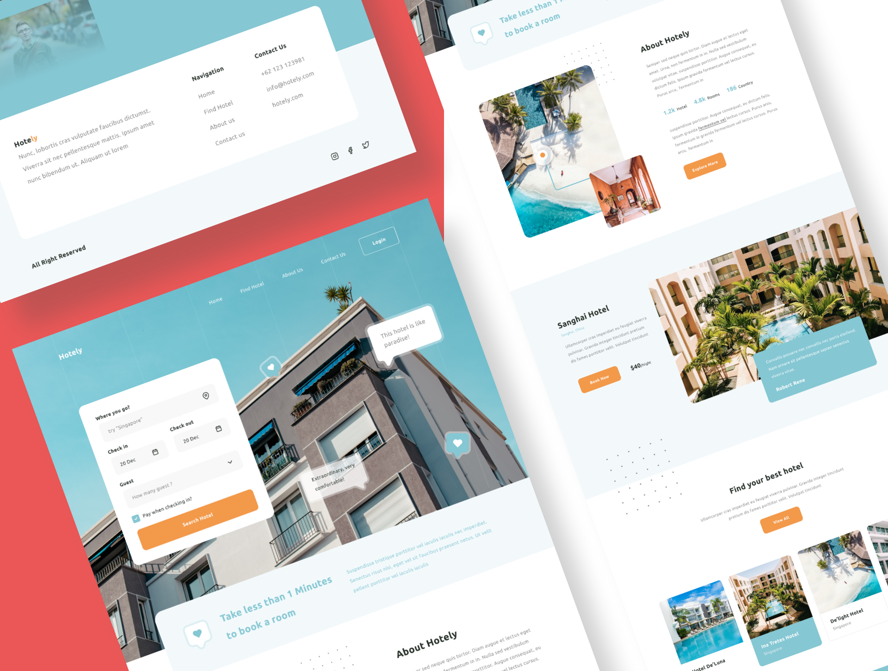 Wiloa 2.0 酒店工厂旅行社餐厅资料WEB UI-Kit  Wiloa 2.0 - Landing Page UI-Kit 8 33 PREVIEW（3476） -