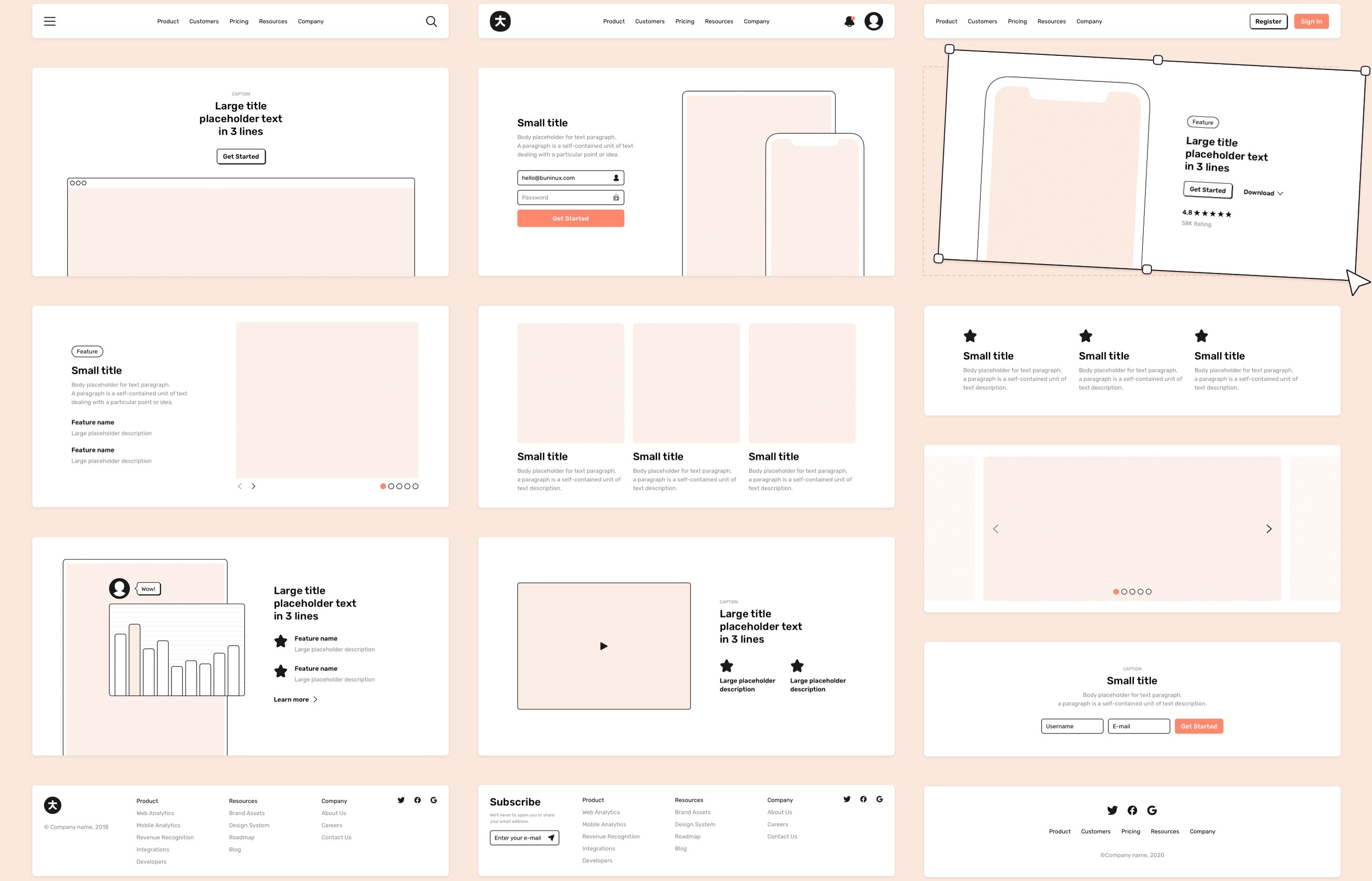 线框和设计入门套件 Wireframe and design starter kit（3368） -