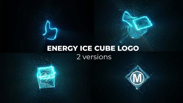 Energy Ice Cube 电流能量冰块流动LOGO展示（3416） -