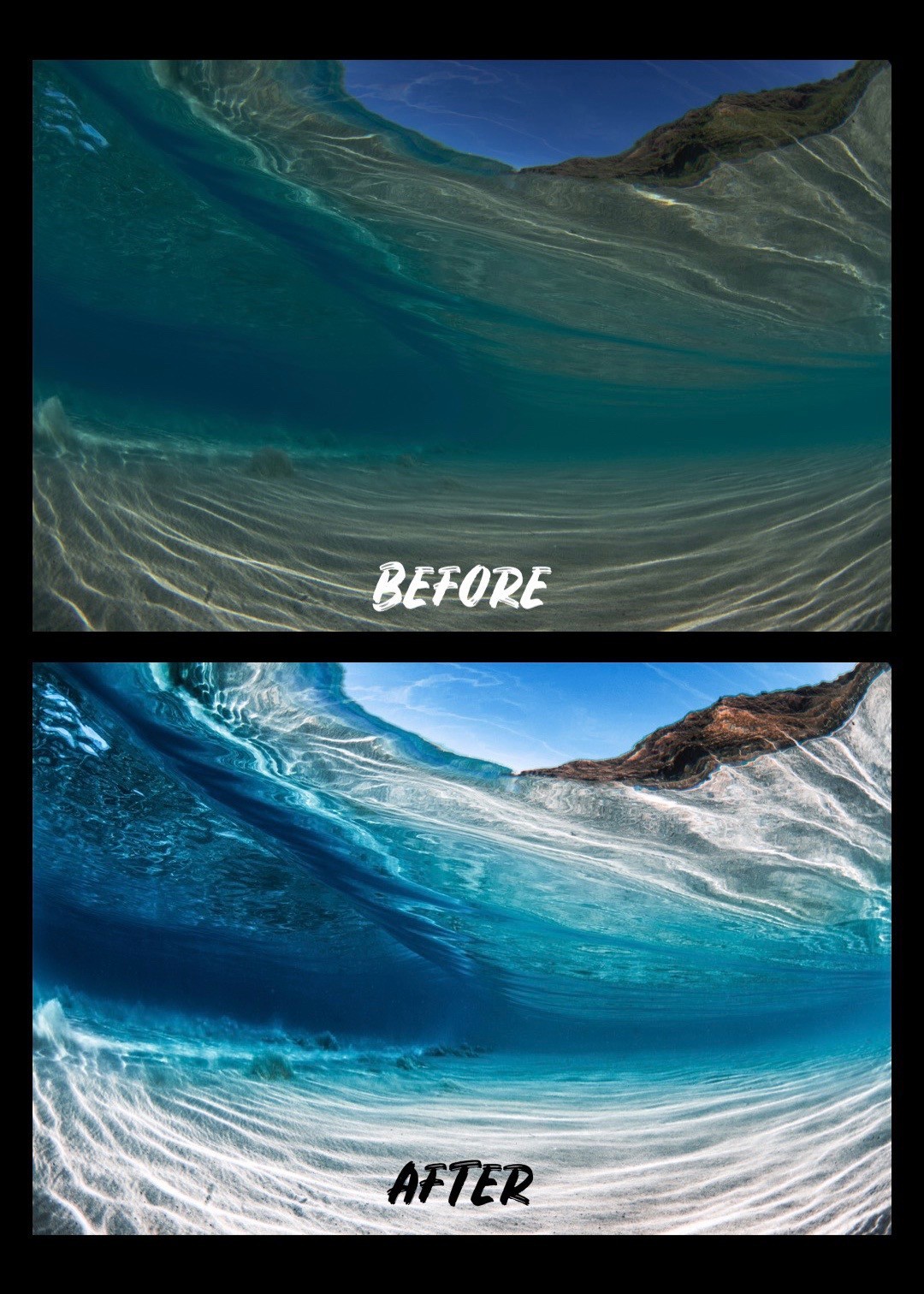 Nolan 水下海滩日落日出从林LR预设 Omura Desktop Lightroom Presets（3043） -