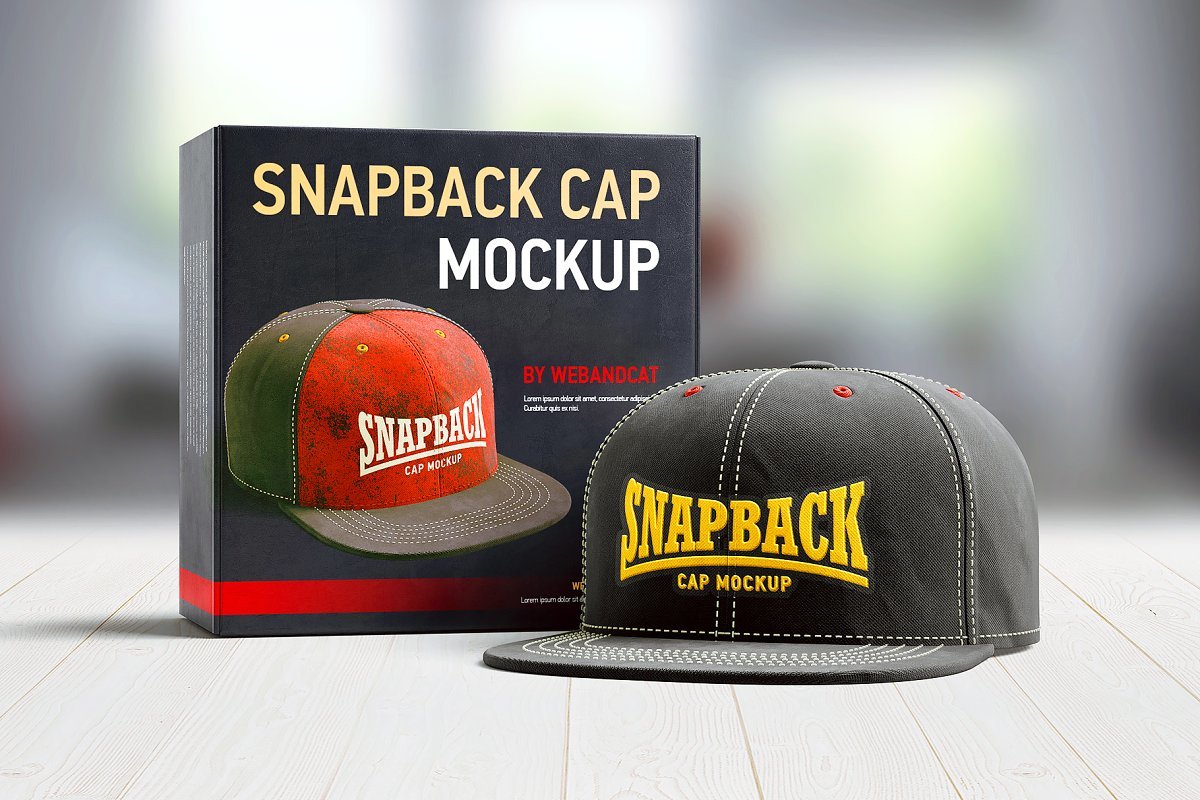 高品质Snapback帽子3D实体模型样机（2503） -