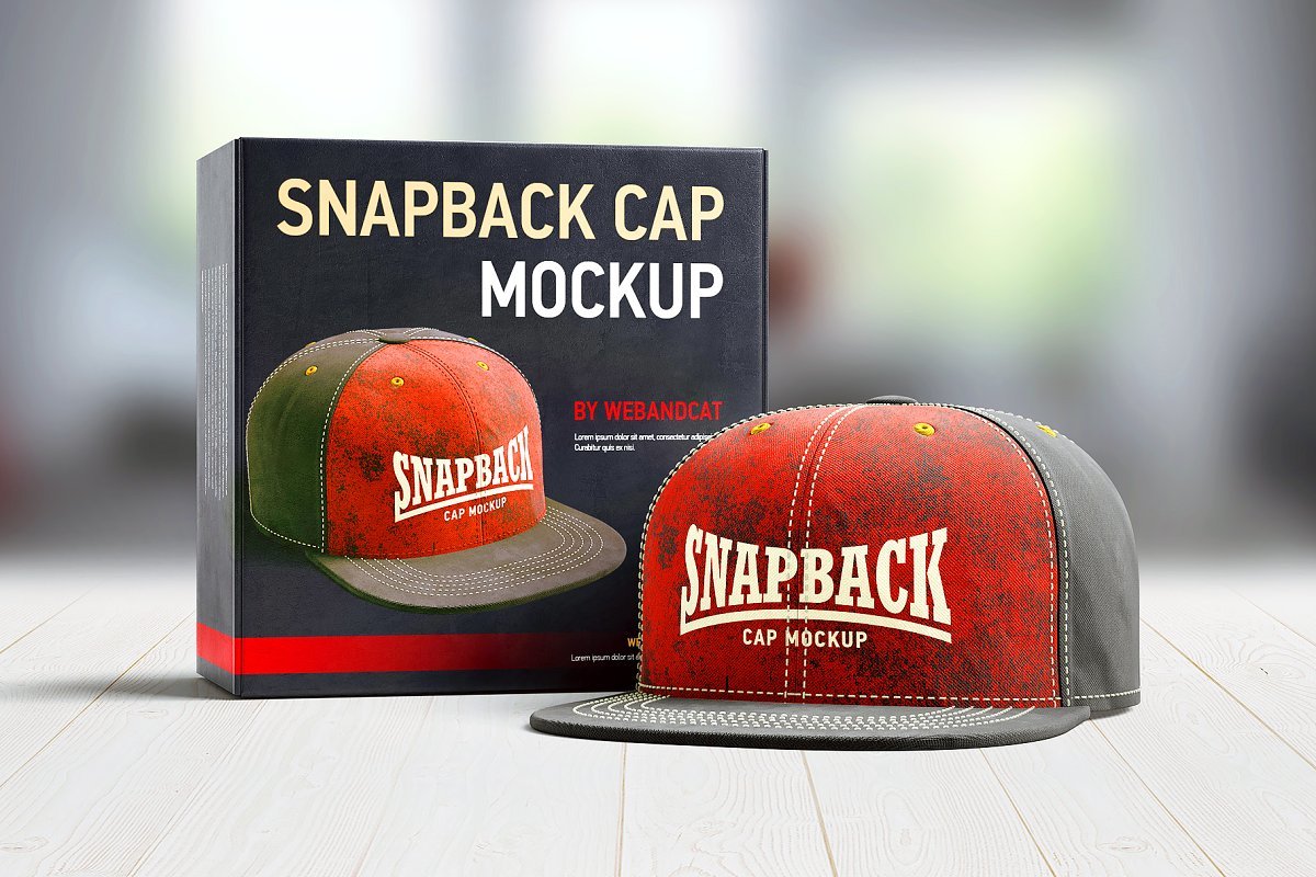 高品质Snapback帽子3D实体模型样机（2503） -