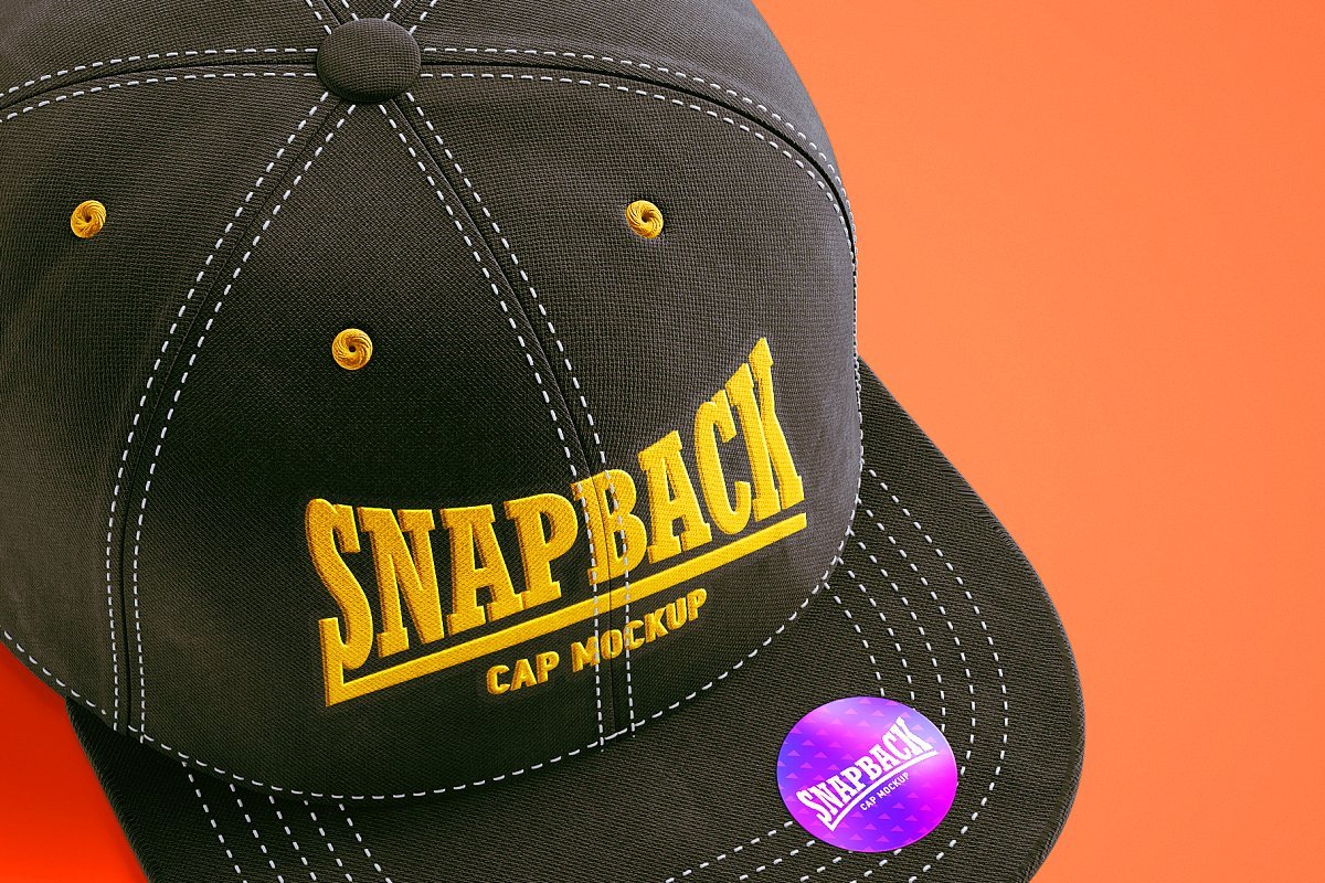 高品质Snapback帽子3D实体模型样机（2503） -