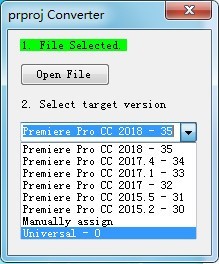 神器！PR高版本转换器(prproj Convert) v1.0（2507） -