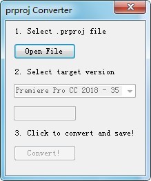 神器！PR高版本转换器(prproj Convert) v1.0（2507） -