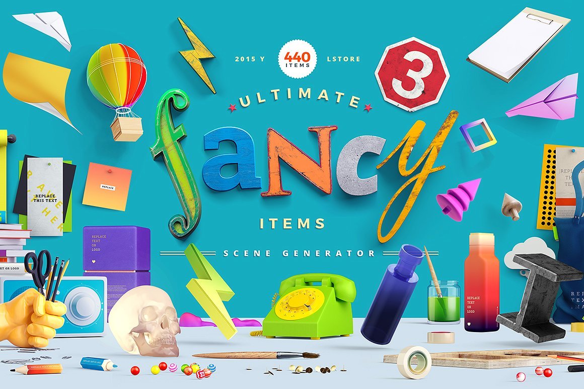 梦幻场景工具包 Fancy Items Scene Generator[6.14GB]（2136） -