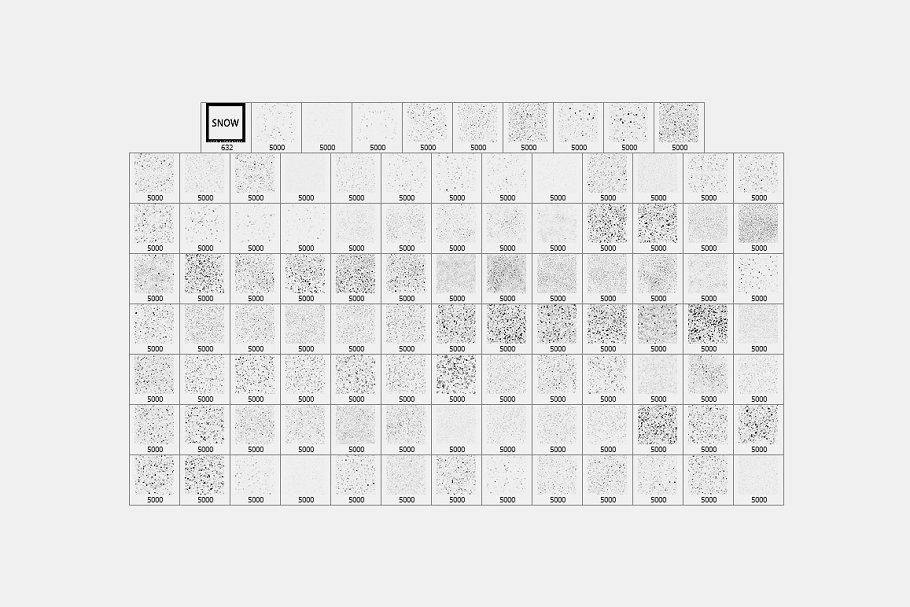 100+真实雪花笔刷（21665） -